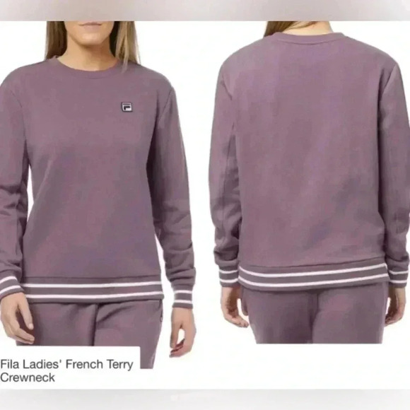 🆕Fila Ladies French Terry Crewneck Sweatshirt Lavender XXL🆕 - Picture 1 of 4